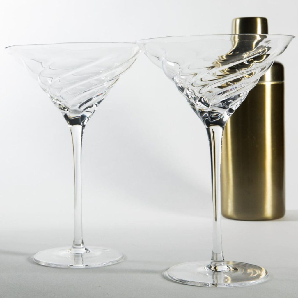 Vortex Martini Glass Cocktail glasses La Vie Bien Vortex Martini Glass