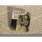 Vote As You Please But Please Vote Handmade Metal Lapel Pin Feminist Brooch Pin La Vie Bien Vote As You Please But Please Vote Handmade Metal Lapel Pin Feminist Brooch