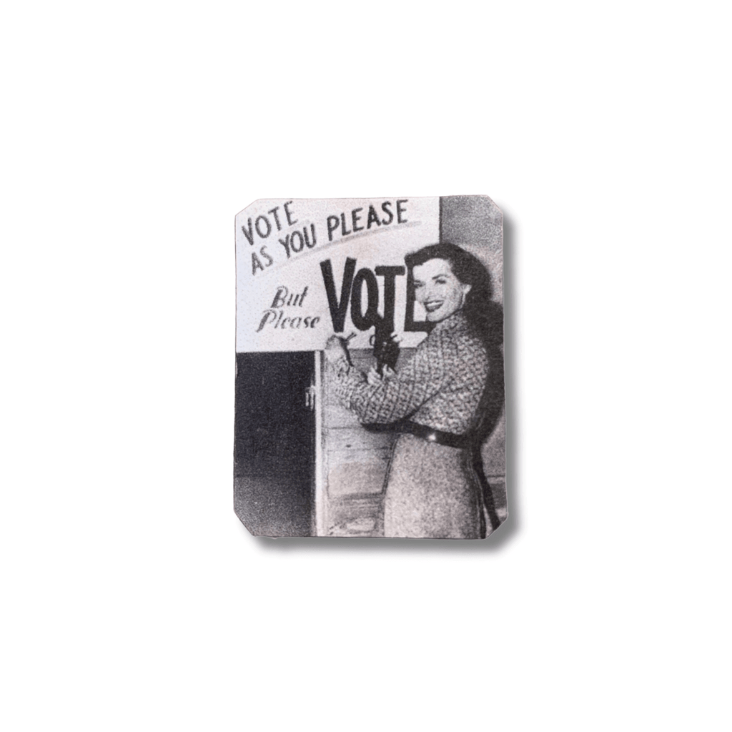 Vote As You Please But Please Vote Handmade Metal Lapel Pin Feminist Brooch Pin La Vie Bien Vote As You Please But Please Vote Handmade Metal Lapel Pin Feminist Brooch