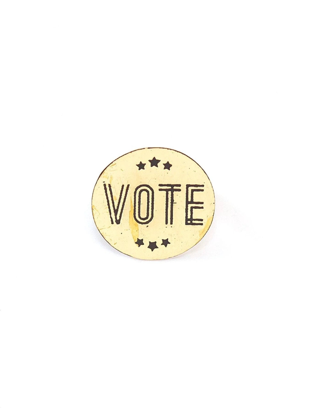 Vote Pins - Brass by Fair Anita