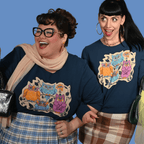 Wacky Owls Pullover in Midnight Blue Sweatshirt La Vie Bien Wacky Owls Pullover in Midnight Blue