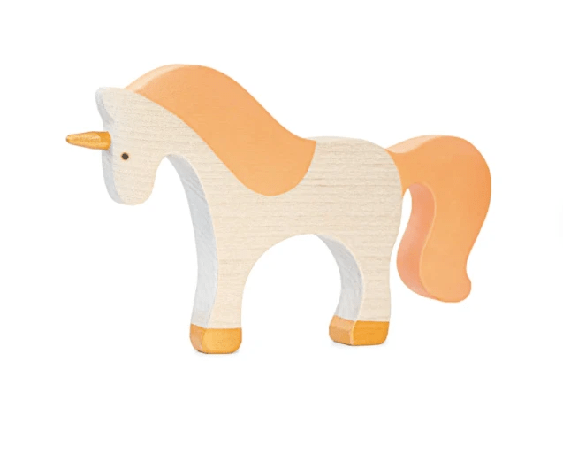 Waldorf large wooden Unicorn toy by PoppyBabyCo
