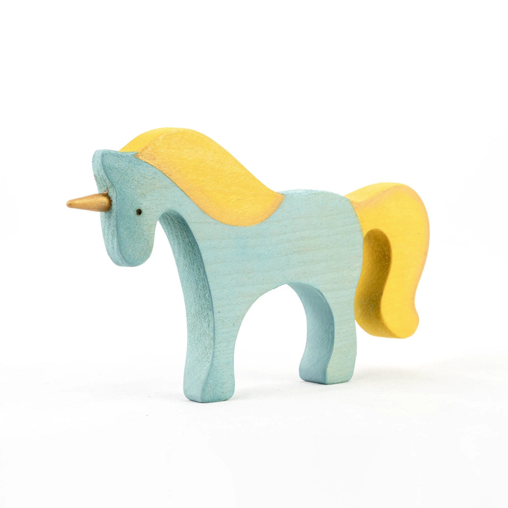 Waldorf large wooden Unicorn toy by PoppyBabyCo