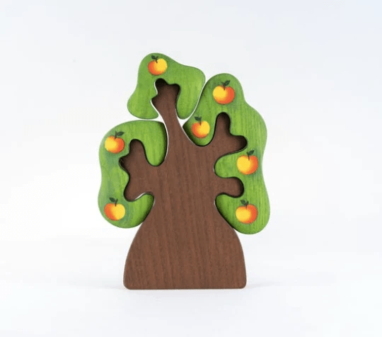Waldorf Wooden Apple Tree Puzzle by PoppyBabyCo