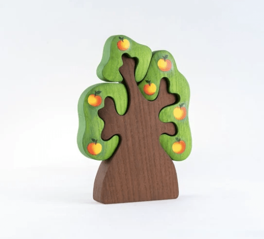 Waldorf Wooden Apple Tree Puzzle by PoppyBabyCo