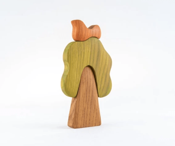 Waldorf wooden Oak Tree with the Bird by PoppyBabyCo