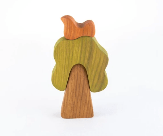 Waldorf wooden Oak Tree with the Bird by PoppyBabyCo