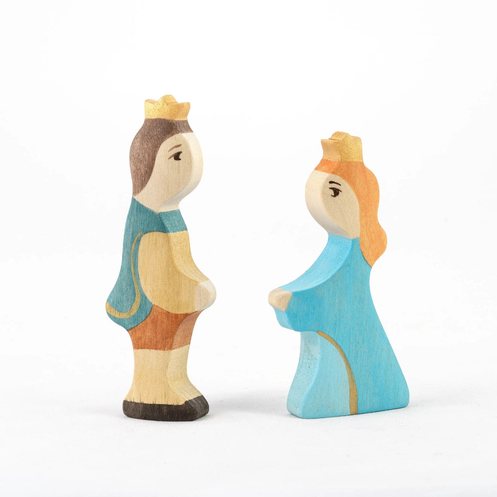 Waldorf Wooden Prince and Princess Figures by PoppyBabyCo