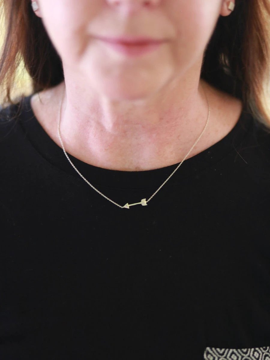 Wandering Arrow Sterling Necklace by Fair Anita