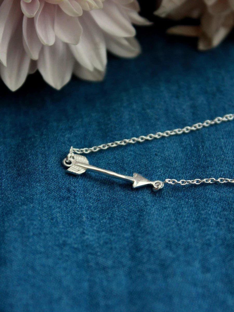 Wandering Arrow Sterling Necklace by Fair Anita