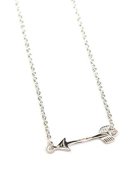 Wandering Arrow Sterling Necklace by Fair Anita