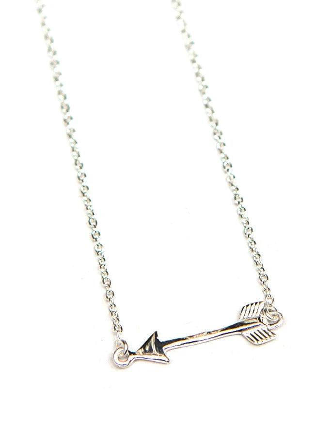 Wandering Arrow Sterling Necklace by Fair Anita