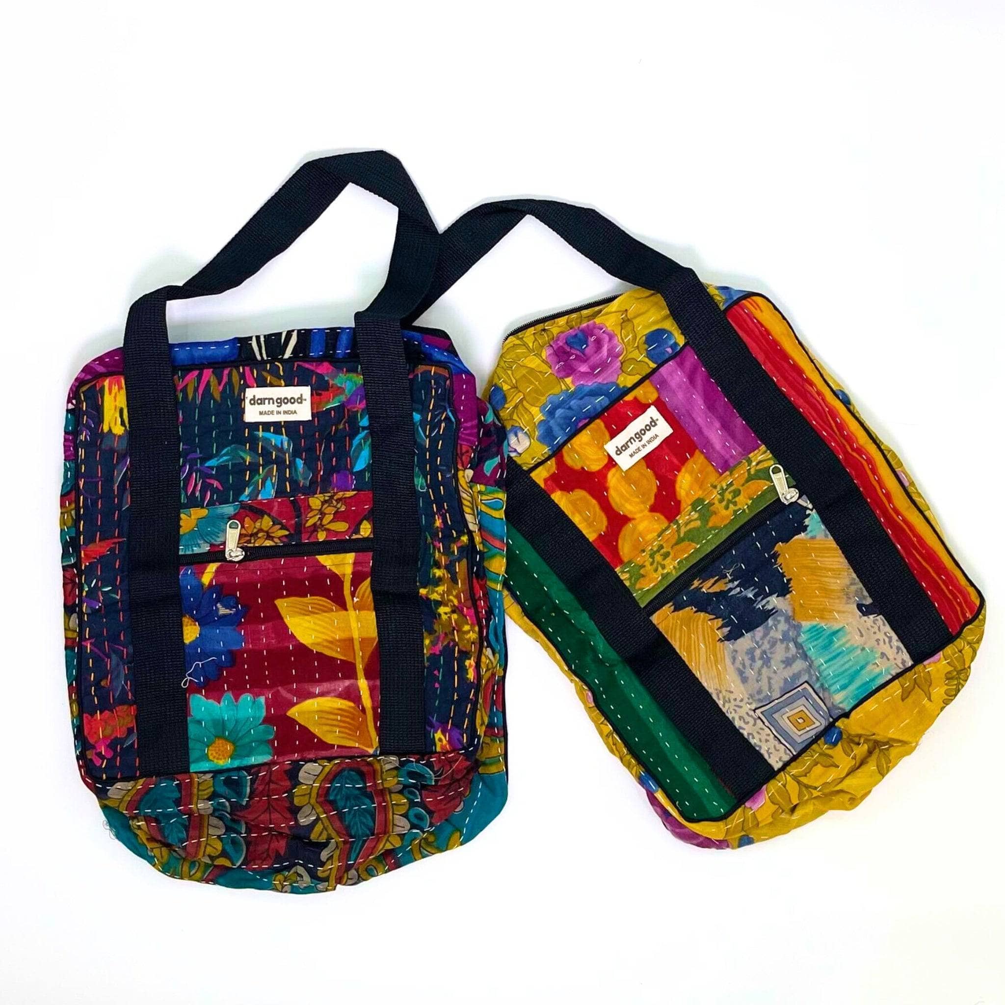 Wanderlust Kantha Stitched Bag Clothing and Accessories La Vie Bien Wanderlust Kantha Stitched Bag