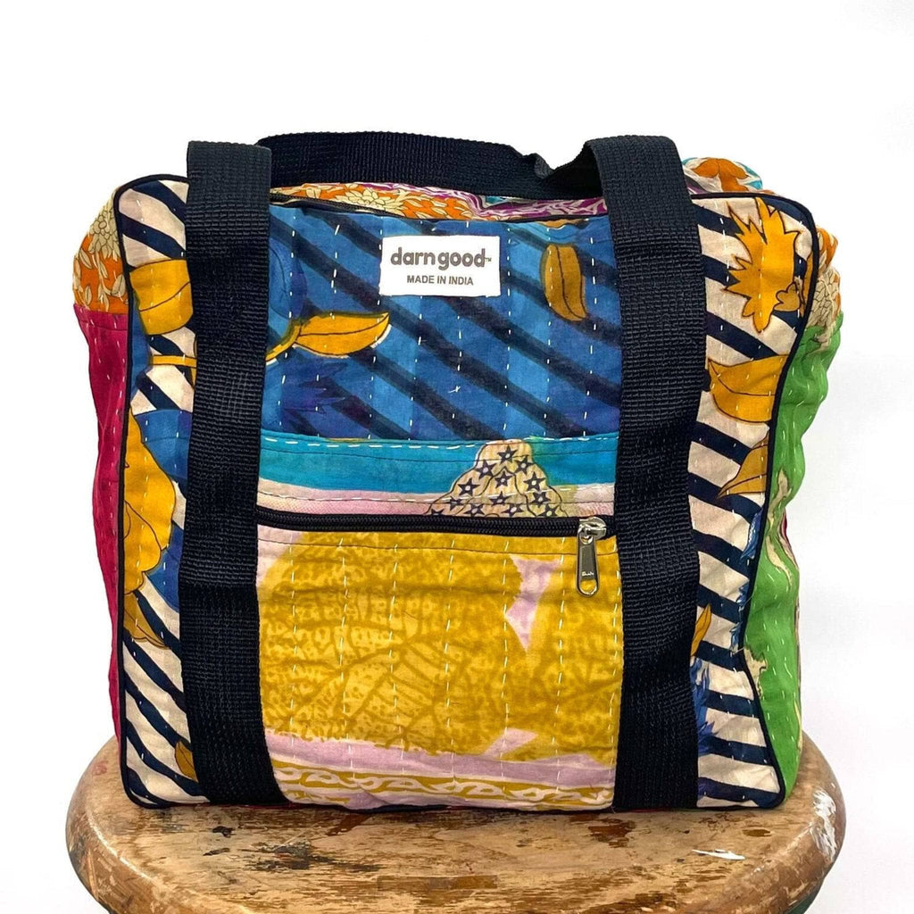Wanderlust Kantha Stitched Bag Clothing and Accessories La Vie Bien Wanderlust Kantha Stitched Bag
