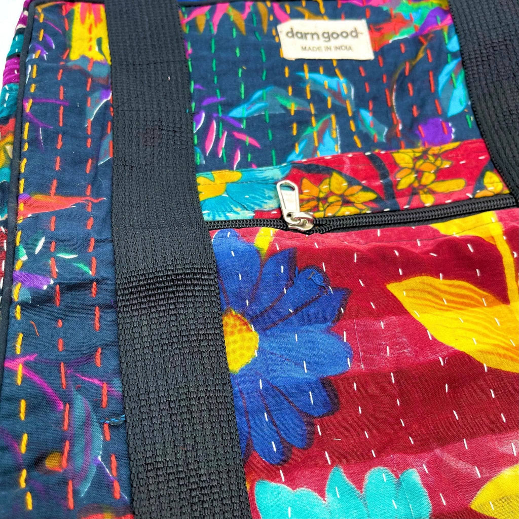 Wanderlust Kantha Stitched Bag Clothing and Accessories La Vie Bien Wanderlust Kantha Stitched Bag