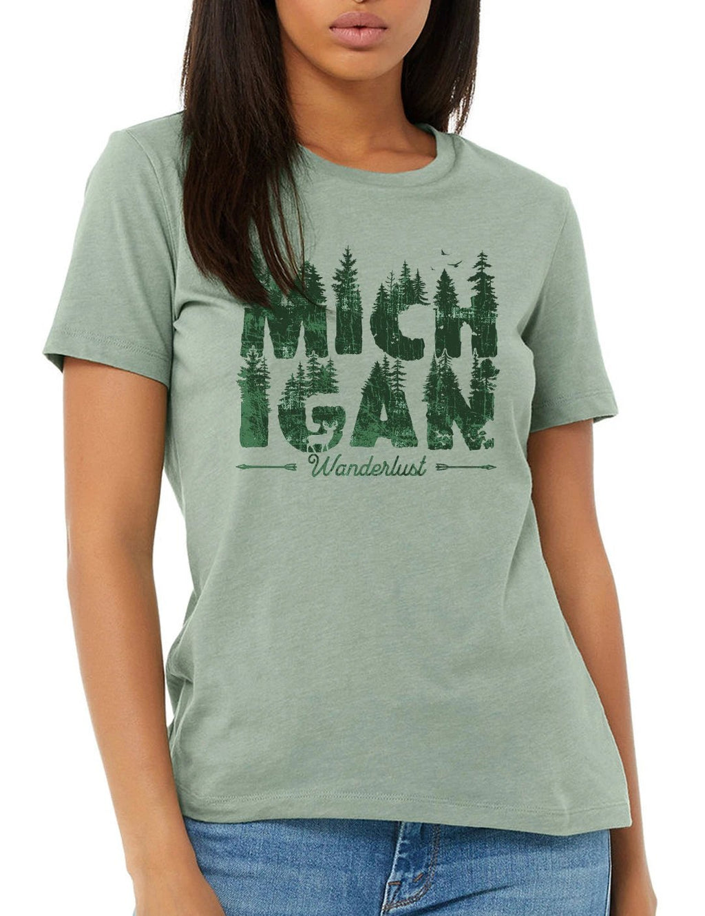 Wanderlust - Women's - Heather Sage by The Michigan Outfitter