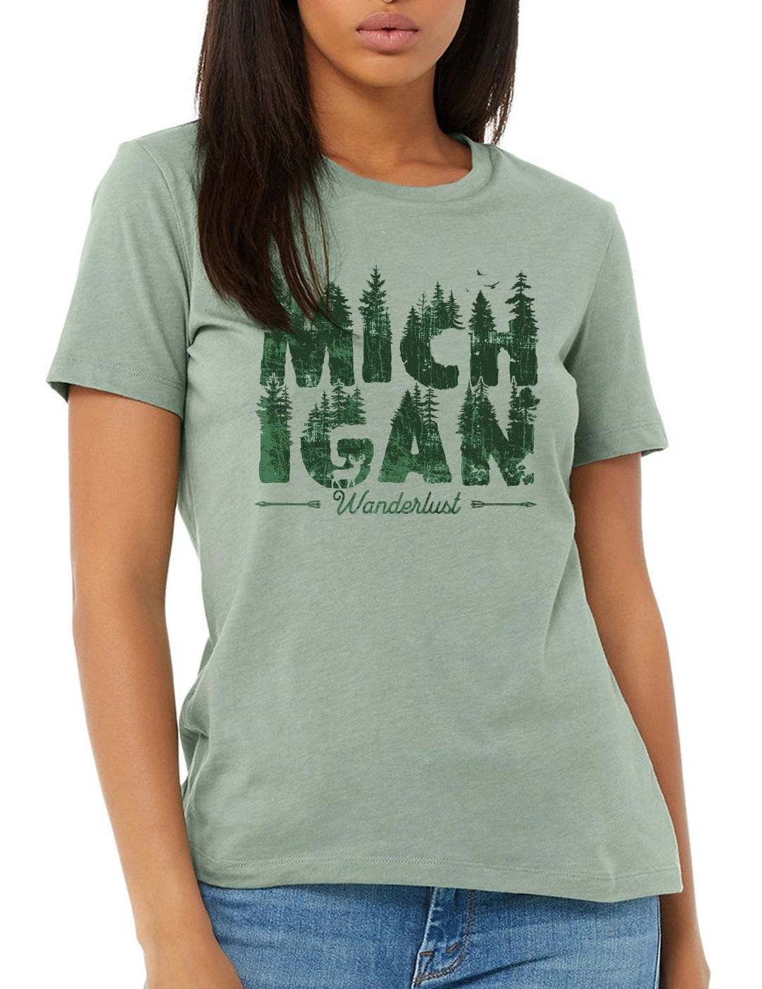 Wanderlust - Women's - Heather Sage by The Michigan Outfitter