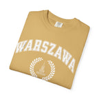 Warszawa Vintage Tee — Warsaw City Crest T-Shirt with Palace of Culture and Science graphic T-Shirt La Vie Bien Warszawa Vintage Tee — Warsaw City Crest T-Shirt with Palace of Culture and Science graphic