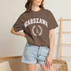 Warszawa Vintage Tee — Warsaw City Crest T-Shirt with Palace of Culture and Science graphic T-Shirt La Vie Bien Warszawa Vintage Tee — Warsaw City Crest T-Shirt with Palace of Culture and Science graphic