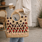 Water Hyacinth Boho Bag Collection (Medium) - Thailand Bags La Vie Bien Water Hyacinth Boho Bag Collection (Medium) - Thailand