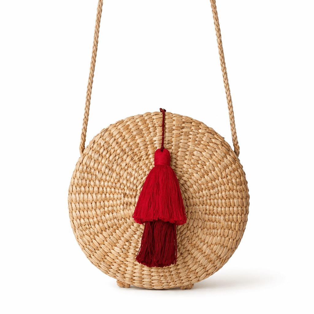 Water Hyacinth Handmade Boho Bag Collection (Small) - Thailand Bags La Vie Bien Water Hyacinth Handmade Boho Bag Collection (Small) - Thailand