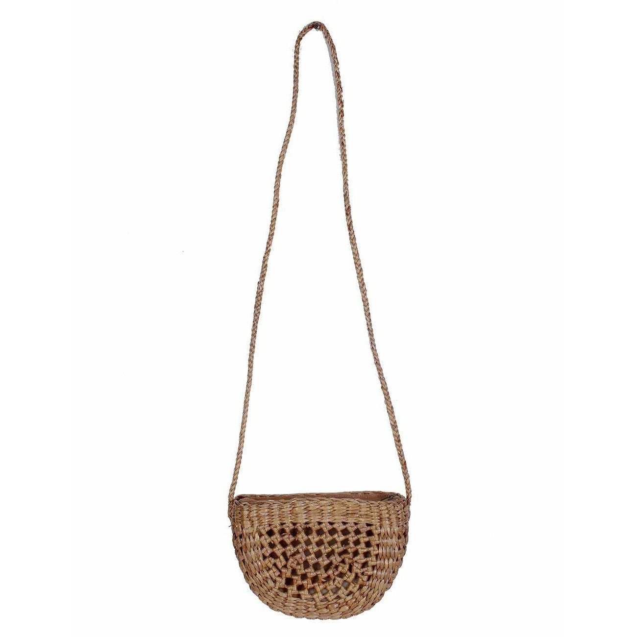 Water Hyacinth Handmade Boho Bag Collection (Small) - Thailand Bags La Vie Bien Water Hyacinth Handmade Boho Bag Collection (Small) - Thailand