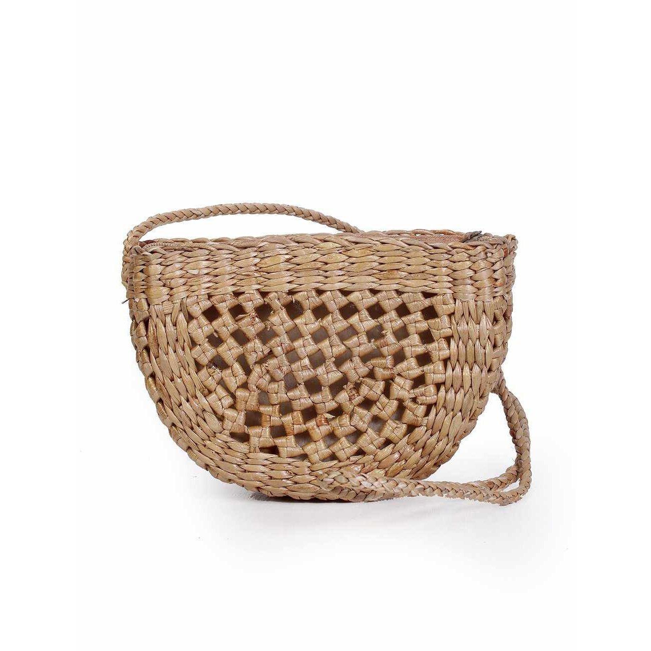 Water Hyacinth Handmade Boho Bag Collection (Small) - Thailand Bags La Vie Bien Water Hyacinth Handmade Boho Bag Collection (Small) - Thailand