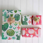Watercolor Cactus • Double-Sided Eco Wrapping Paper • Everyday Edition La Vie Bien Watercolor Cactus • Double-Sided Eco Wrapping Paper • Everyday Edition