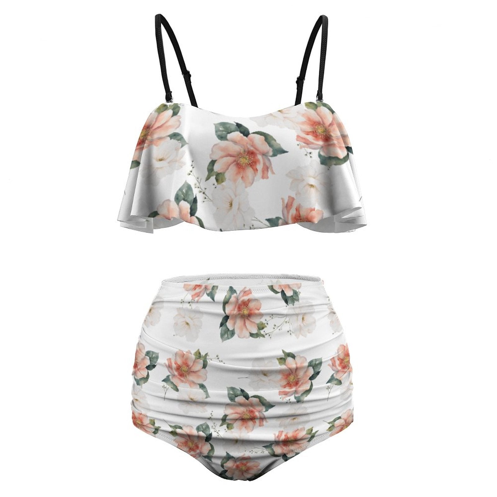 Watercolor flowers Tankini Swimsuit