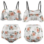Watercolor flowers Tankini Swimsuit by SALE-Personal Design