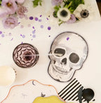 Watercolor Skeleton Halloween Dessert Plate (12pcs)