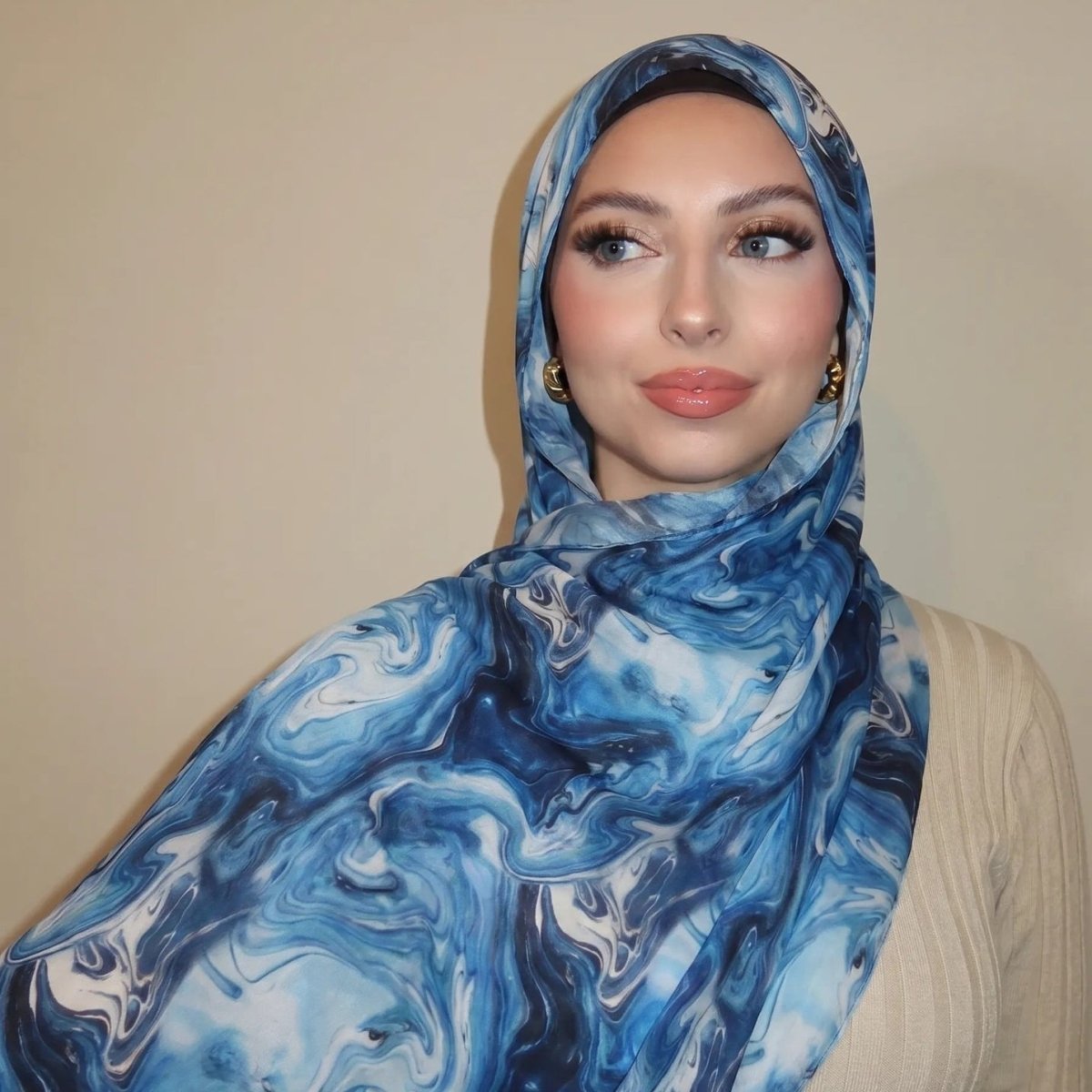 Watercolour Wash Hijab Scarf(MH240) La Vie Bien Watercolour Wash Hijab Scarf(MH240)