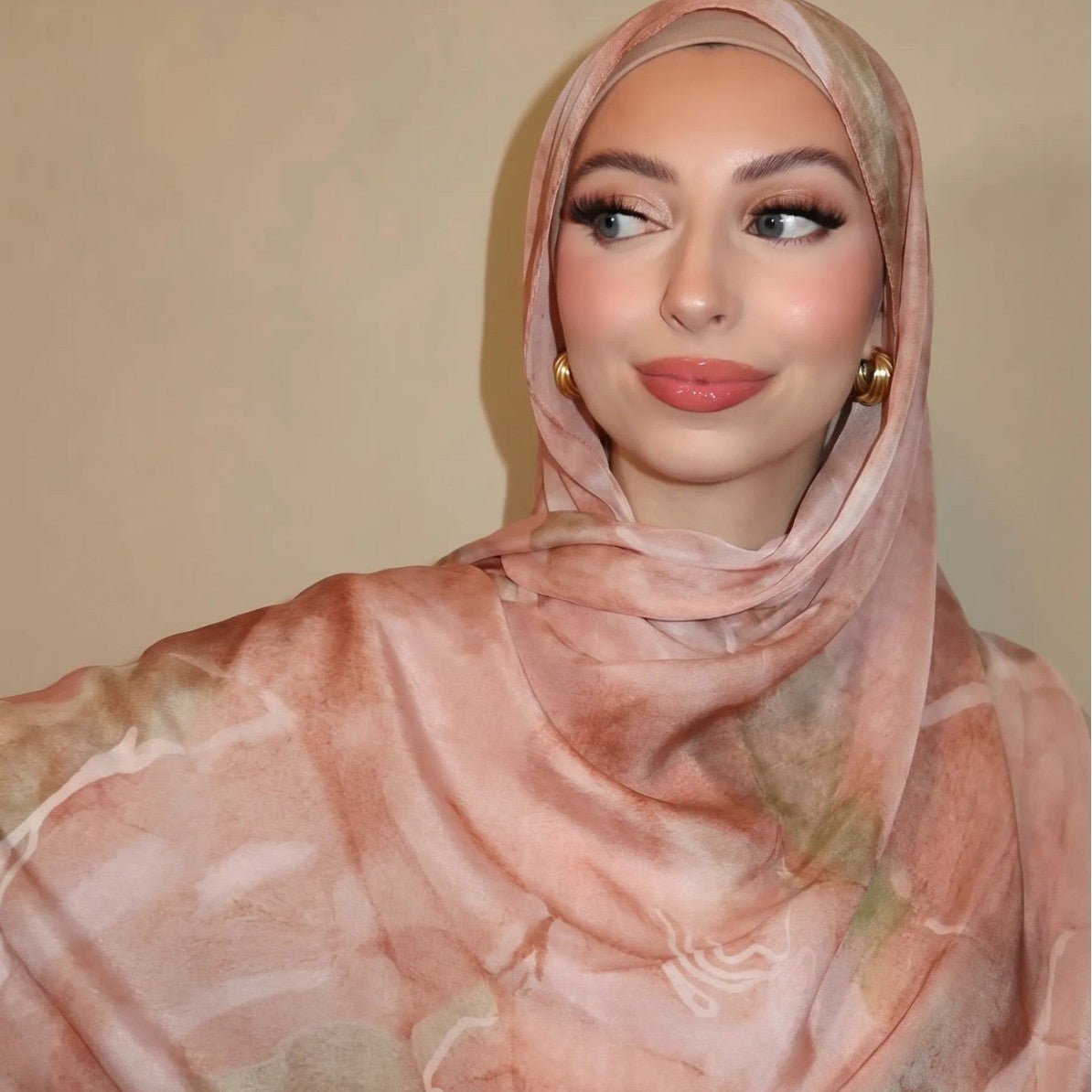 Watercolour Wash Hijab Scarf(MH240) La Vie Bien Watercolour Wash Hijab Scarf(MH240)