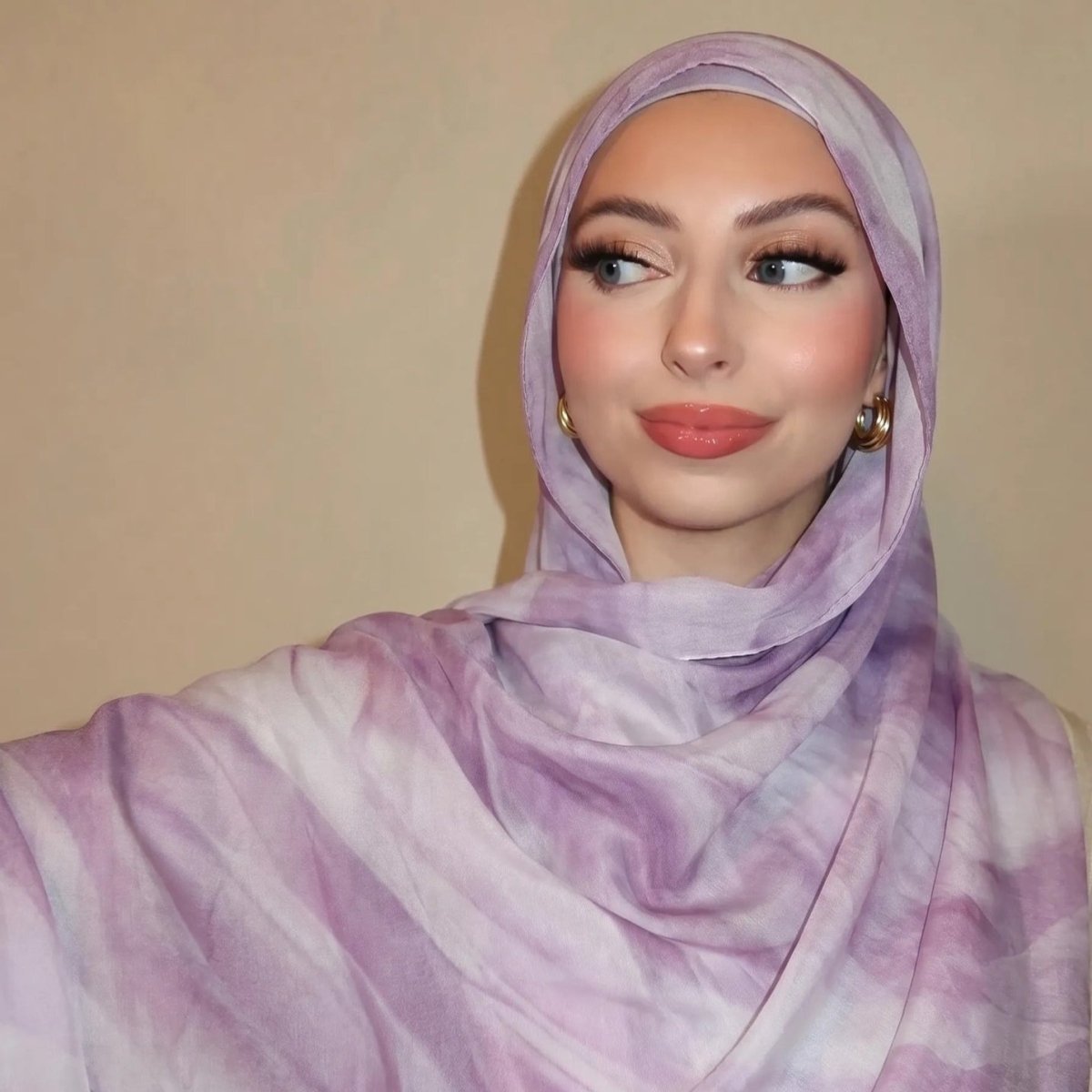 Watercolour Wash Hijab Scarf(MH240) La Vie Bien Watercolour Wash Hijab Scarf(MH240)