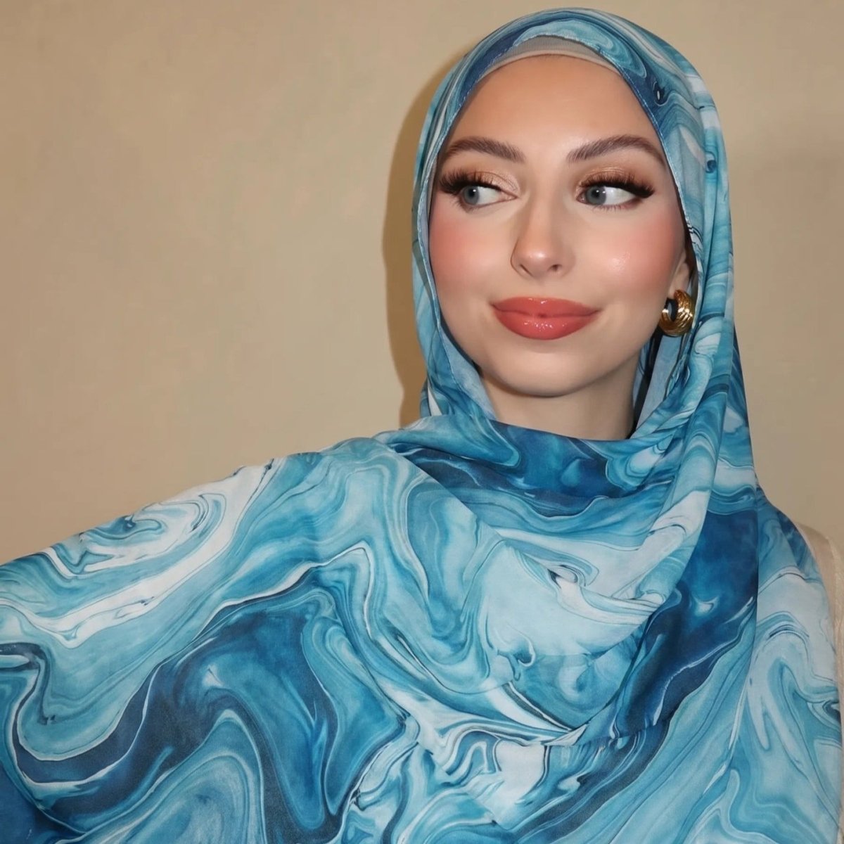 Watercolour Wash Hijab Scarf(MH240) La Vie Bien Watercolour Wash Hijab Scarf(MH240)