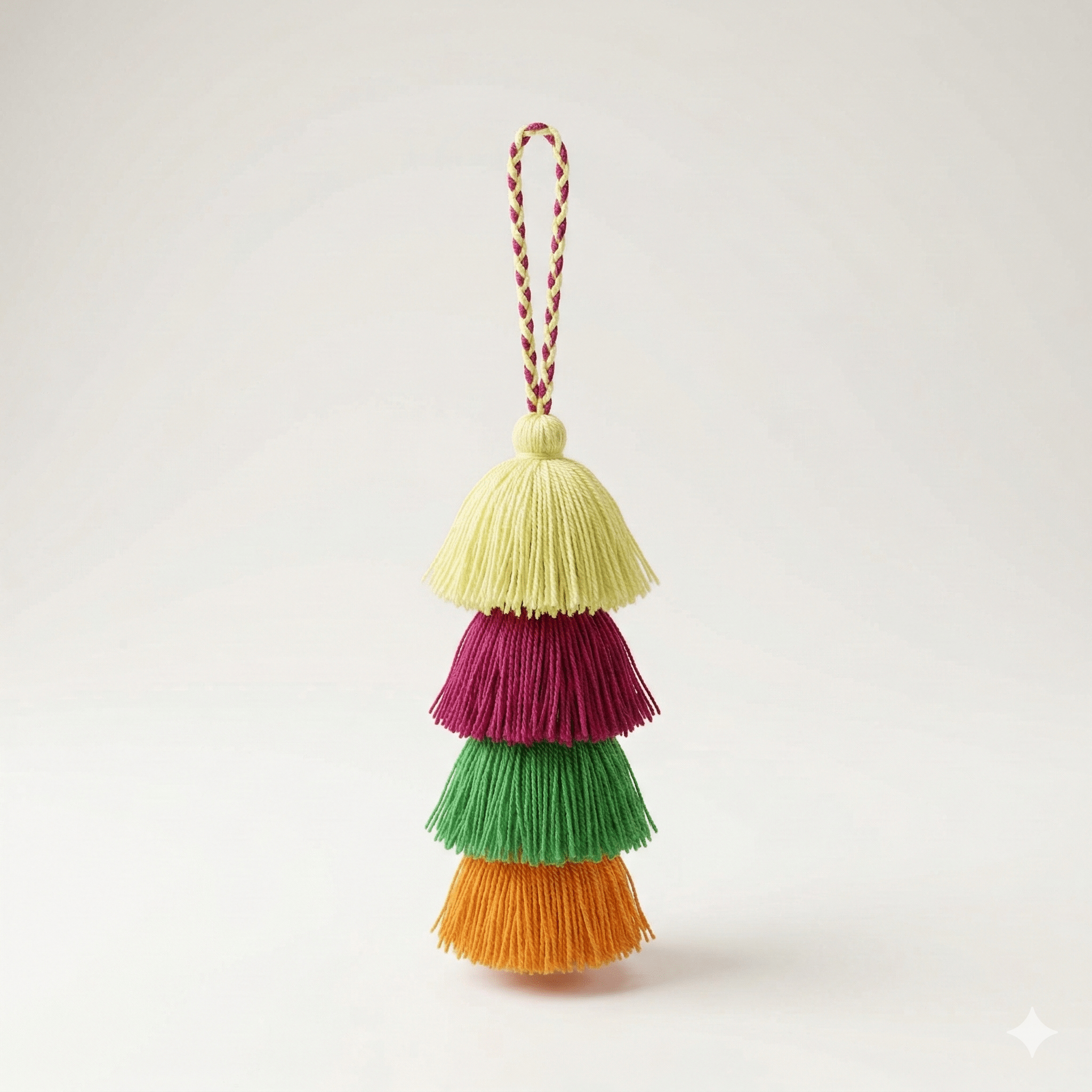 Waterfall Tassel Zipper Pull | Colorful Handmade Charm from Mexico Zipper Pulls La Vie Bien Waterfall Tassel Zipper Pull | Colorful Handmade Charm from Mexico