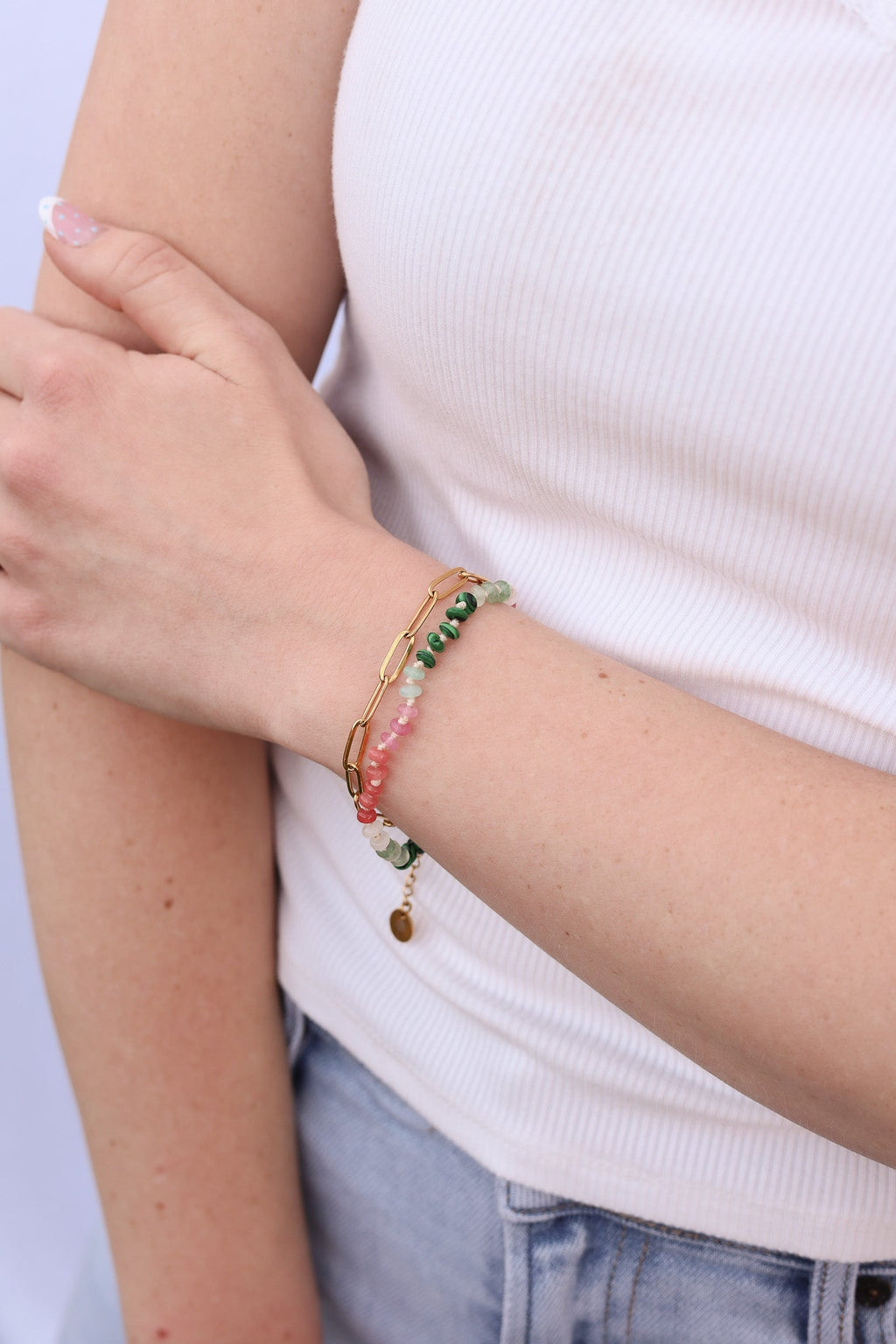 Watermelon Sugar Beaded Bracelet bracelet La Vie Bien Watermelon Sugar Beaded Bracelet