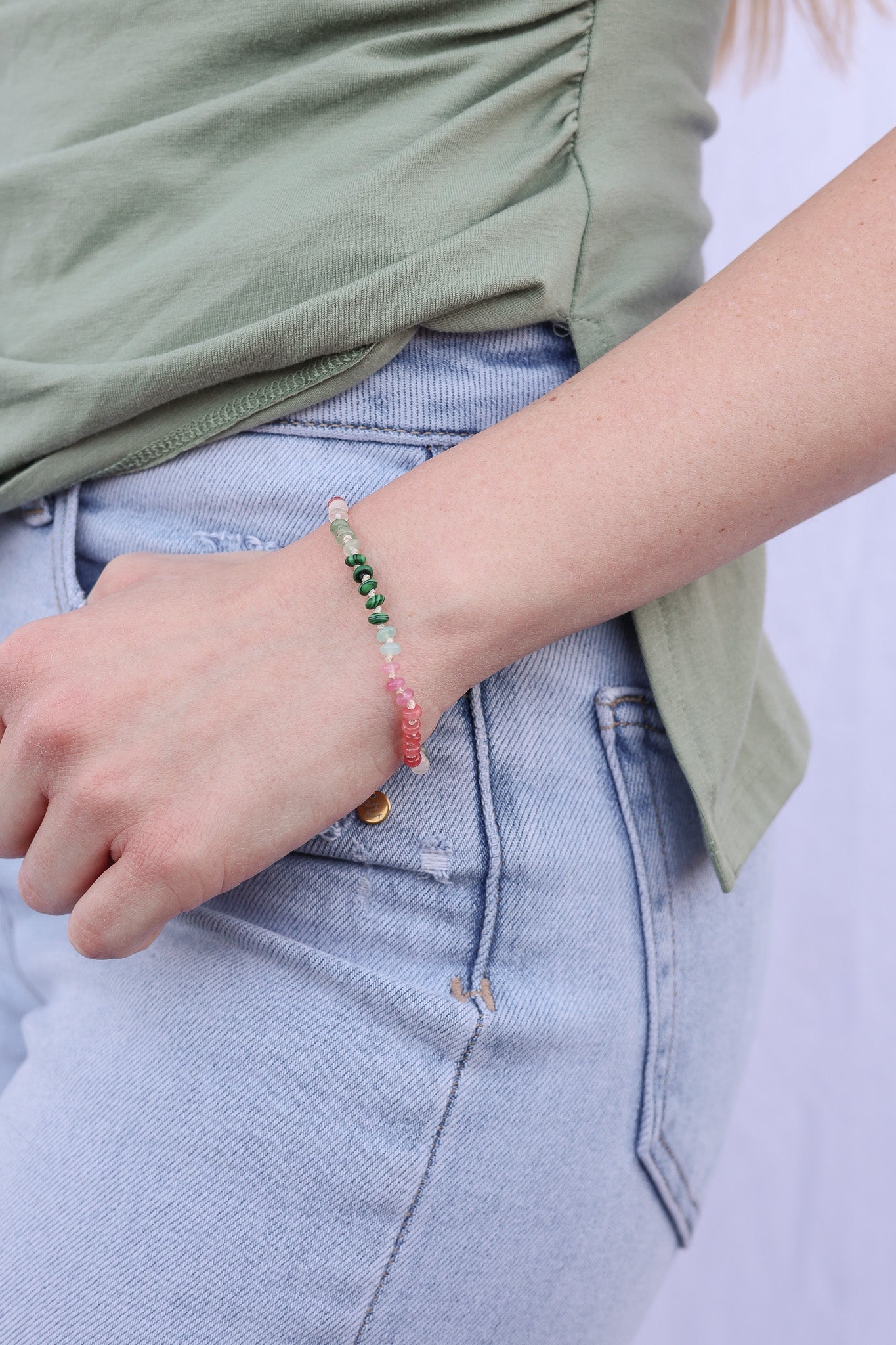 Watermelon Sugar Beaded Bracelet bracelet La Vie Bien Watermelon Sugar Beaded Bracelet