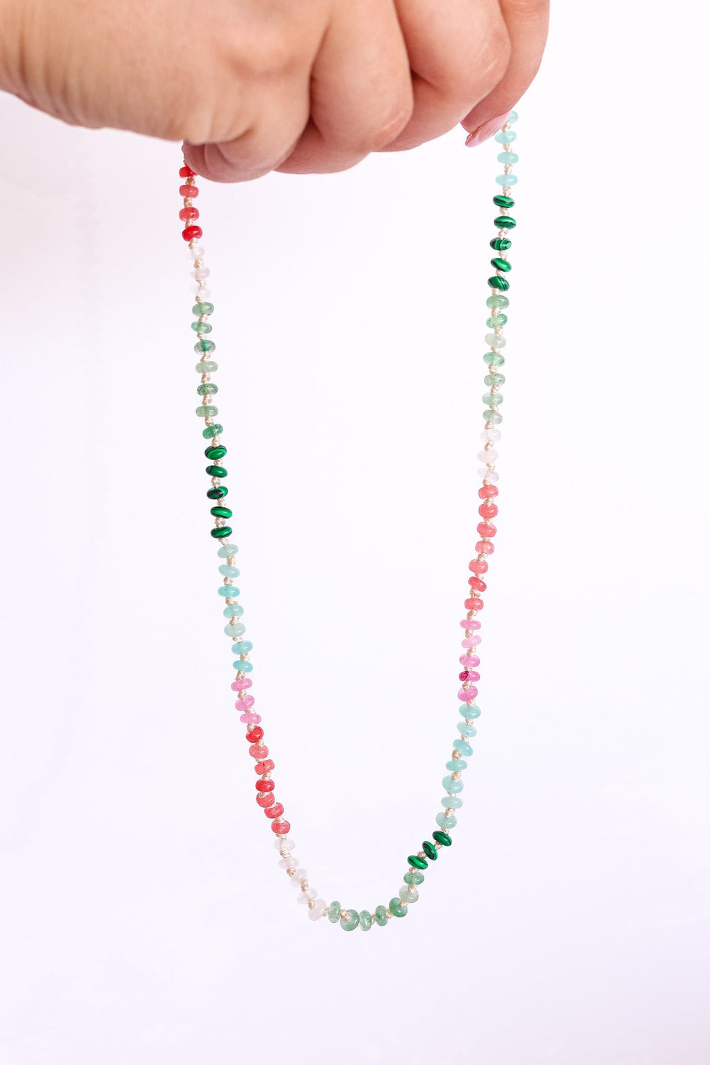 Watermelon Sugar Beaded Necklace Necklace La Vie Bien Watermelon Sugar Beaded Necklace