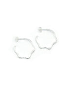 Wave Hoop Earrings