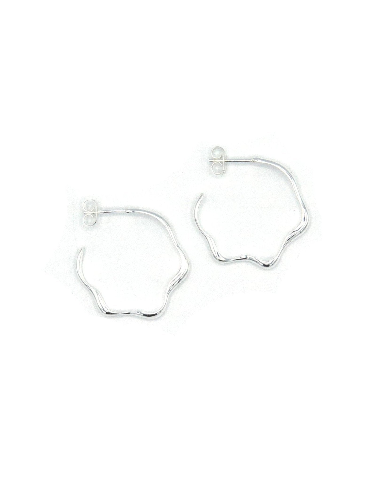 Wave Hoop Earrings