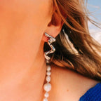 Wave Whisper Stud Earrings by Oh Clementine
