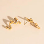 Wave Whisper Stud Earrings by Oh Clementine