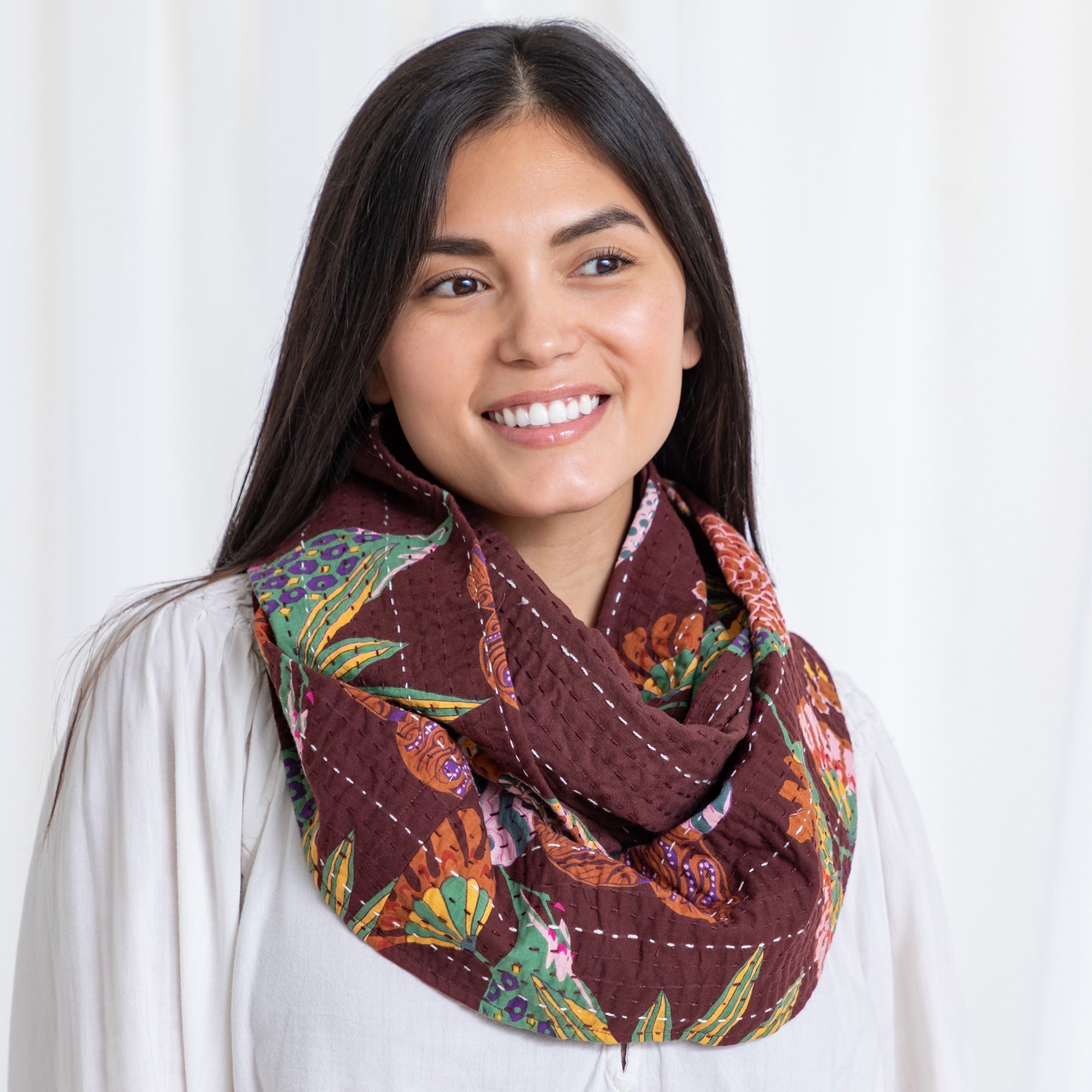 Waves of Color Infinity Scarf | Fair Trade Scarves & Bandanas La Vie Bien Waves of Color Infinity Scarf | Fair Trade