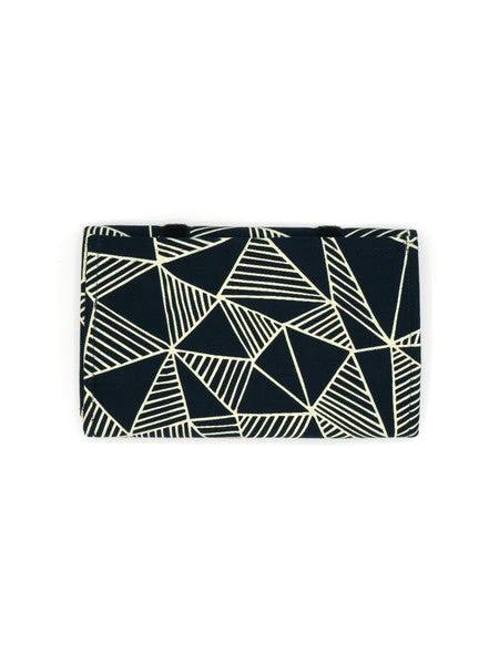 Wayfarer Jewelry Roll - Geometric Navy by Fair Anita
