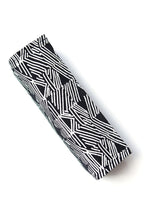 Wayfarer Jewelry Roll Travel Case - Black Matchstick by Fair Anita