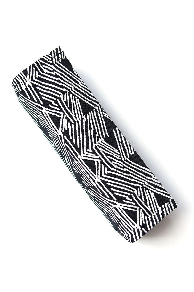 Wayfarer Jewelry Roll Travel Case - Black Matchstick by Fair Anita