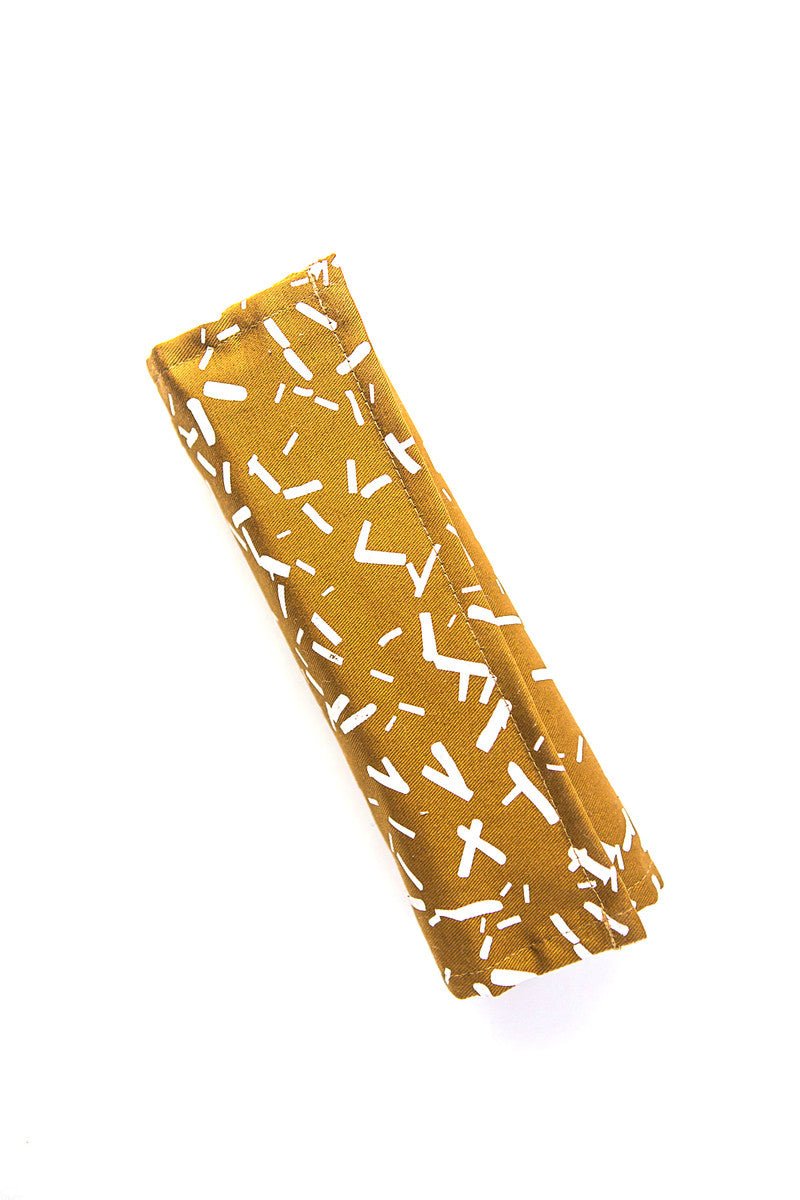Wayfarer Jewelry Roll Travel Case - Confetti Mustard by Fair Anita