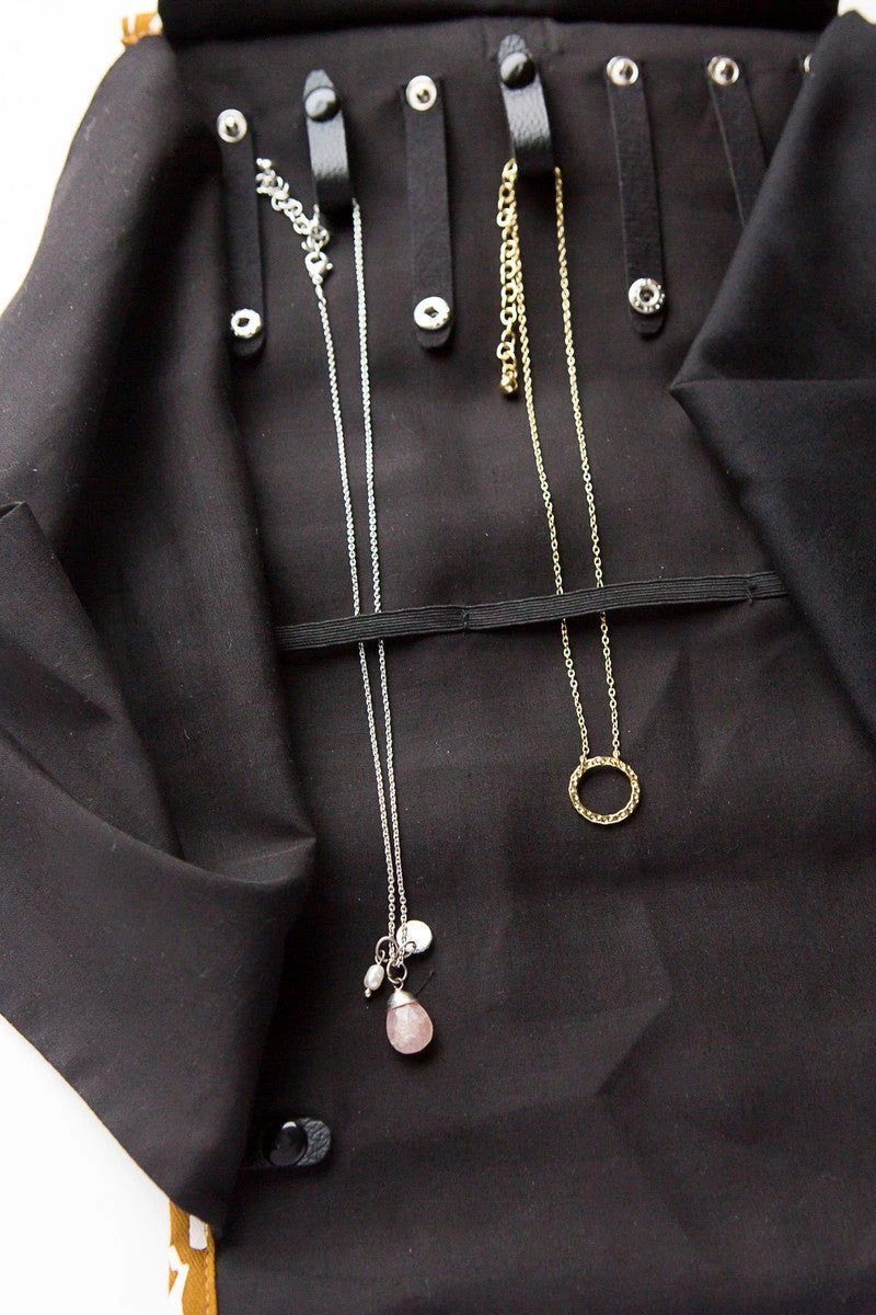 Wayfarer Jewelry Roll Travel Case - Diamond by Fair Anita