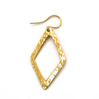 Wazi Hammered Geometric Dangle Earrings Earrings La Vie Bien Wazi Hammered Geometric Dangle Earrings